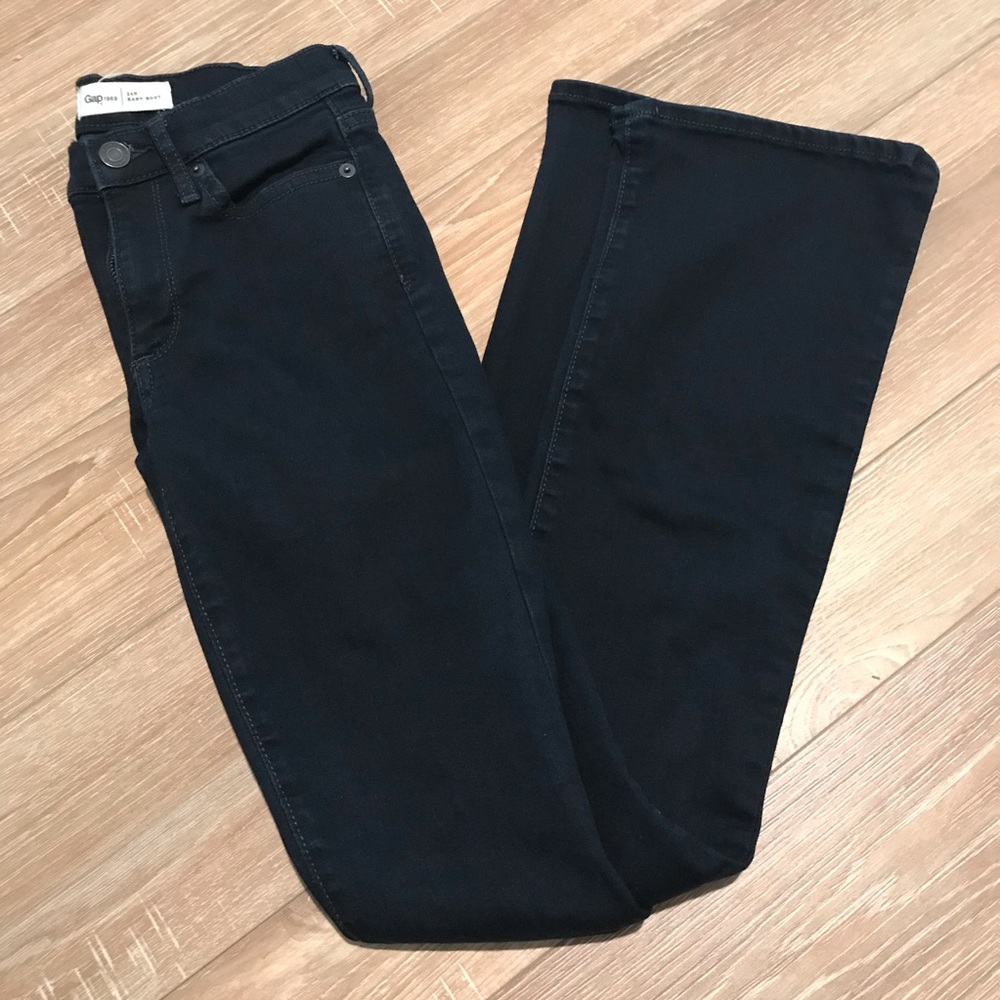 Gap Baby Boot Jeans Womens 24R Dark Denim Boot Leg